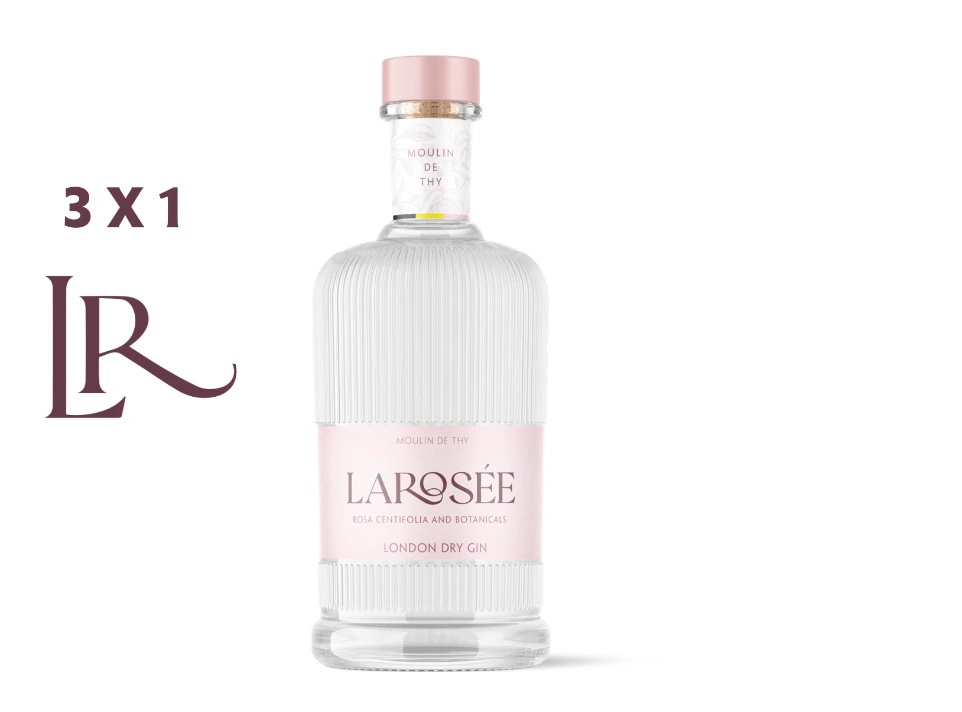 3 bouteilles gin Larosée® - Collection GALLICA  2025-27 (BE-BIO-01)