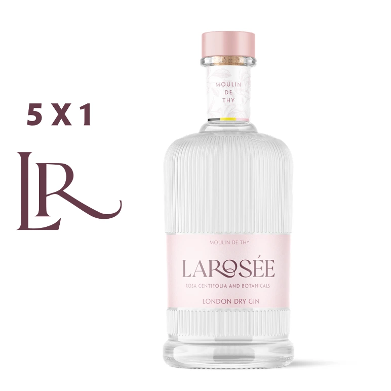 5 flessen Larosée® gin - DAMASCENA-collectie 2025-29 (BE-BIO-01)