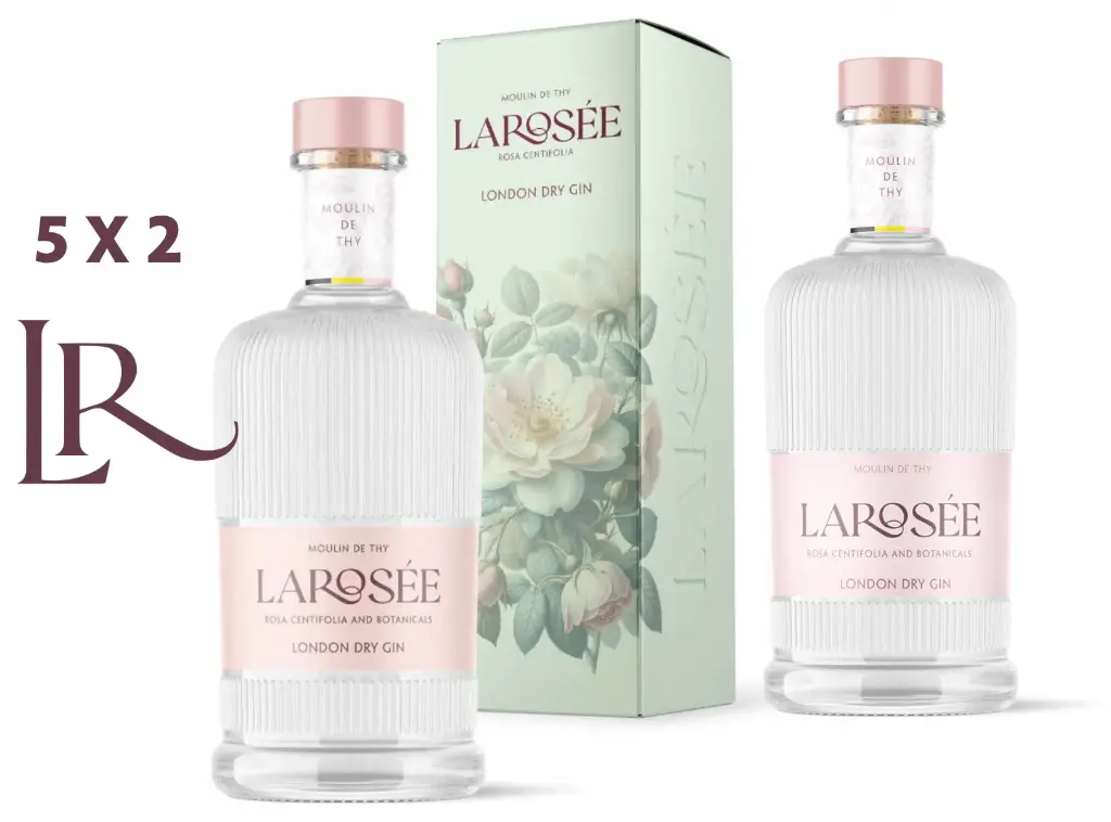 10 bouteilles gin Larosée® - Collection CENTIFOLIA (2025-29 BE-BIO-01)